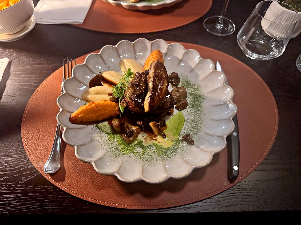 Filet de bœuf, avec supplément foie gras