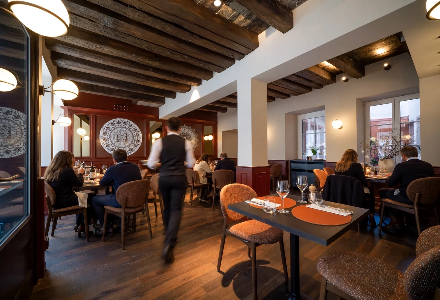 la sala del restaurante